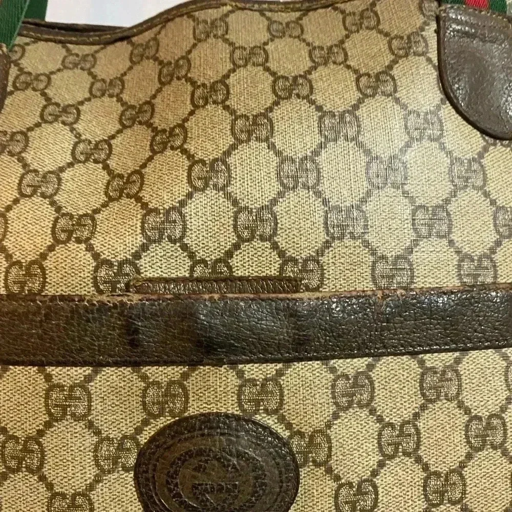 Gucci vintage GG mico web tote handbag